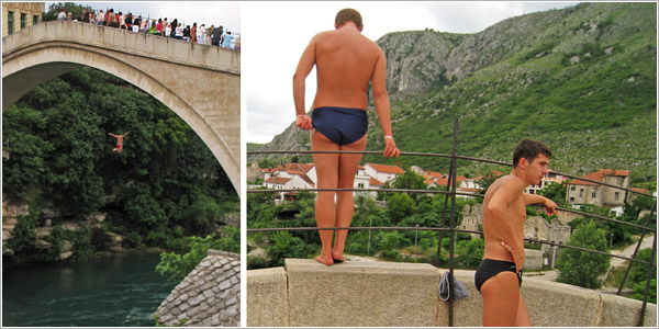 Saltadores del puente de Mostar, Bosnia