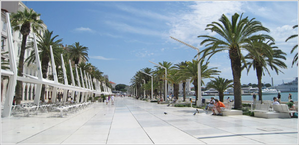 Paseo marí­timo, Split, Croacia